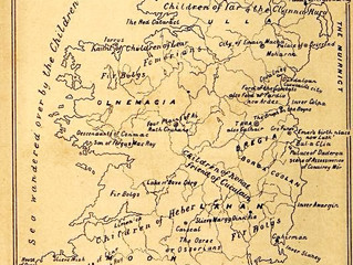 Map of Ireland in the Heroic Times